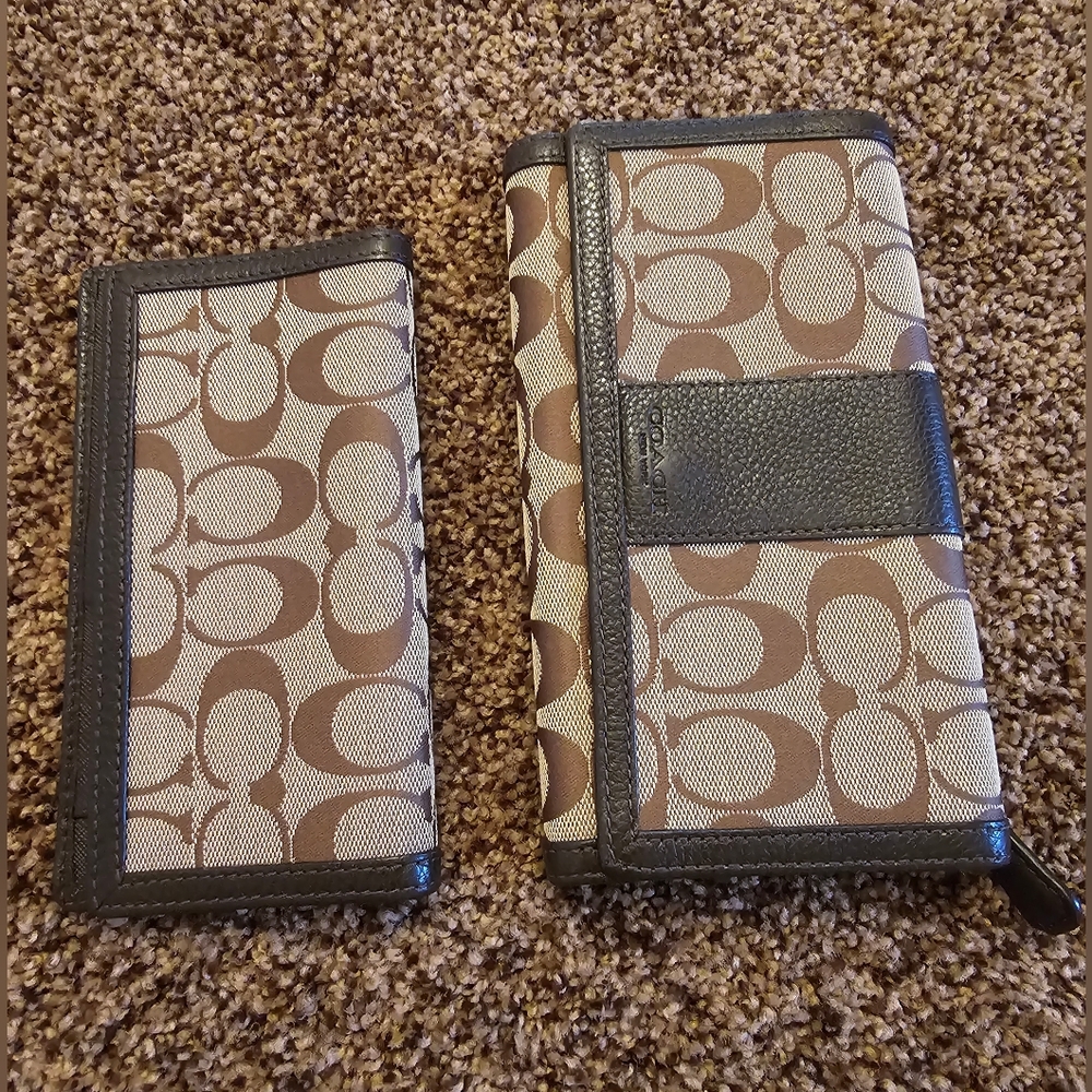 Coach Wallet and Check Book Cover
